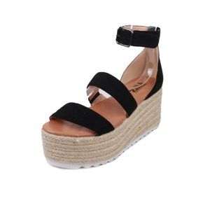 AMD Black Platform Sandals